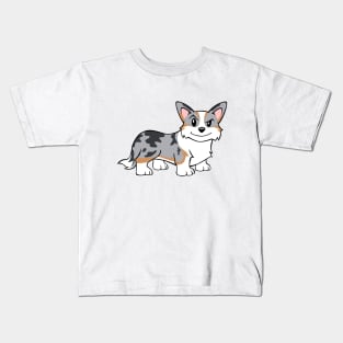 Welsh Corgi Dog Cardigan Breed Art Kids T-Shirt